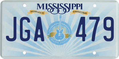 MS license plate JGA479