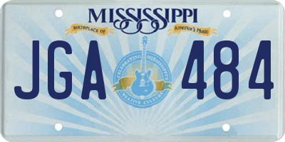 MS license plate JGA484