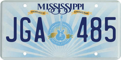 MS license plate JGA485