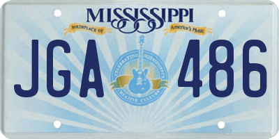 MS license plate JGA486
