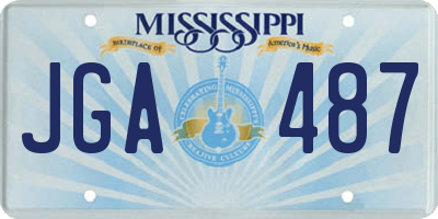 MS license plate JGA487