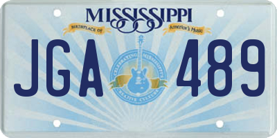 MS license plate JGA489
