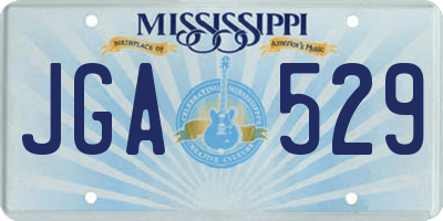 MS license plate JGA529