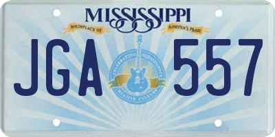 MS license plate JGA557