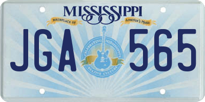 MS license plate JGA565