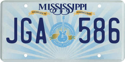 MS license plate JGA586