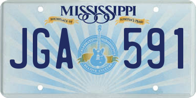 MS license plate JGA591