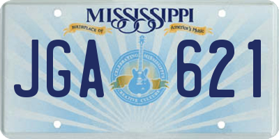 MS license plate JGA621