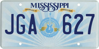 MS license plate JGA627