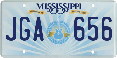 MS license plate JGA656