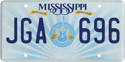 MS license plate JGA696