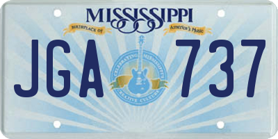 MS license plate JGA737