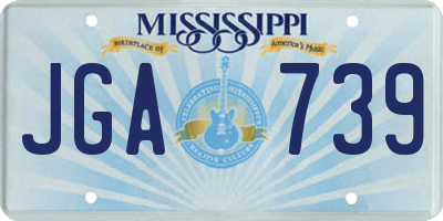 MS license plate JGA739