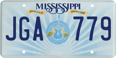 MS license plate JGA779