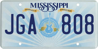 MS license plate JGA808