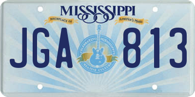 MS license plate JGA813