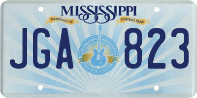 MS license plate JGA823