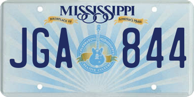 MS license plate JGA844