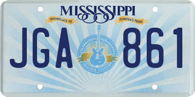 MS license plate JGA861