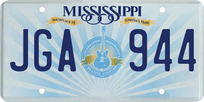 MS license plate JGA944
