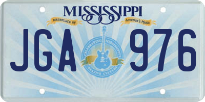 MS license plate JGA976