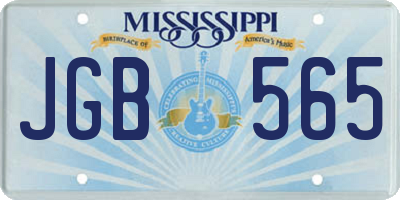 MS license plate JGB565