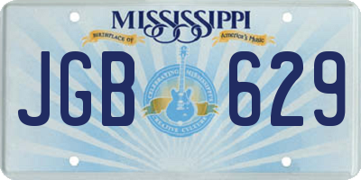 MS license plate JGB629