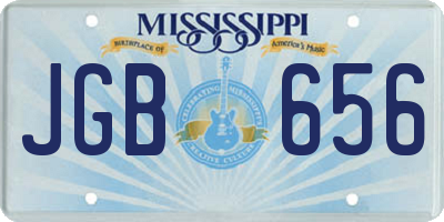 MS license plate JGB656