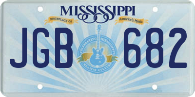 MS license plate JGB682
