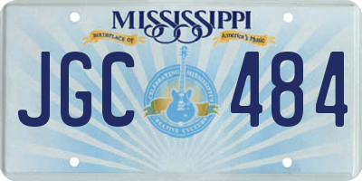 MS license plate JGC484