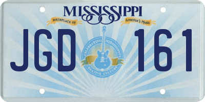 MS license plate JGD161