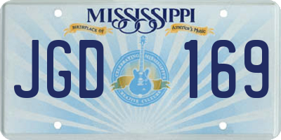 MS license plate JGD169
