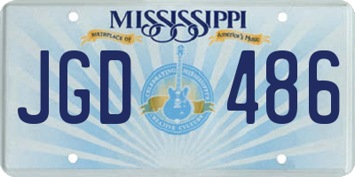 MS license plate JGD486
