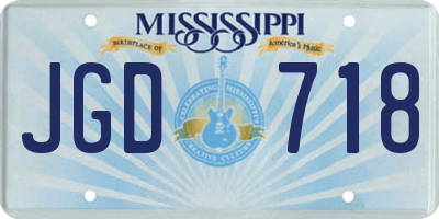 MS license plate JGD718