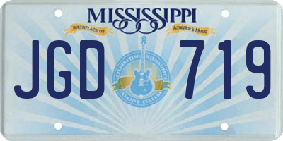 MS license plate JGD719