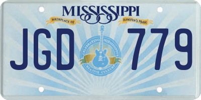 MS license plate JGD779