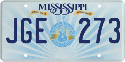 MS license plate JGE273