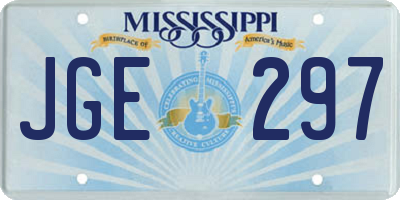 MS license plate JGE297