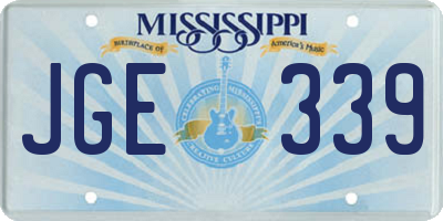 MS license plate JGE339