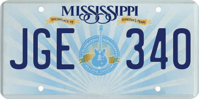 MS license plate JGE340