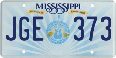 MS license plate JGE373