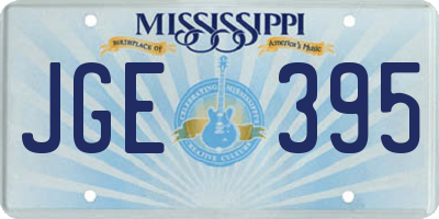 MS license plate JGE395