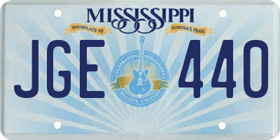 MS license plate JGE440