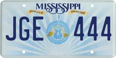 MS license plate JGE444
