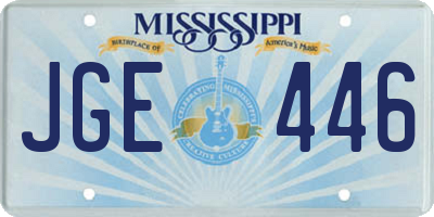 MS license plate JGE446