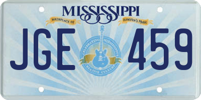 MS license plate JGE459