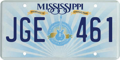 MS license plate JGE461