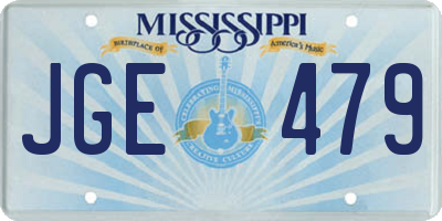 MS license plate JGE479