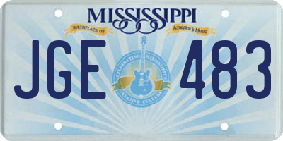 MS license plate JGE483