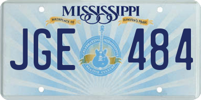 MS license plate JGE484